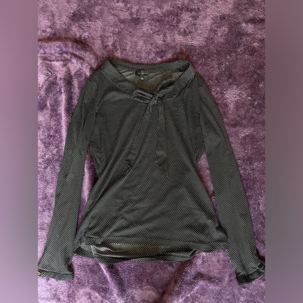 The Limited Sheer Bow Blouse
